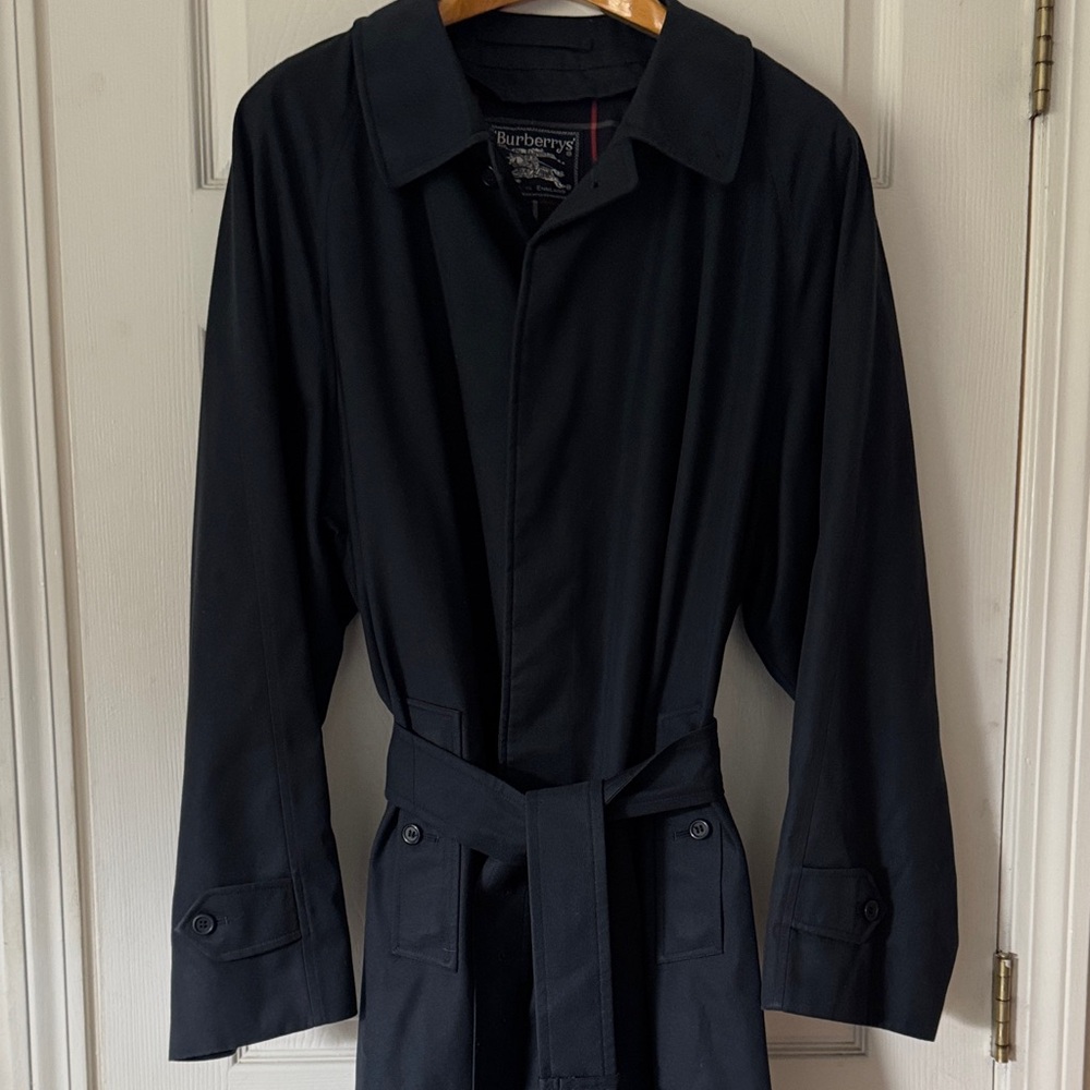 Burberry Dark Navy Trench Coat